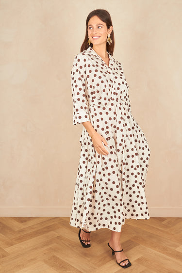 Robe Madere Ecru/Choco ECRU/CHOCO