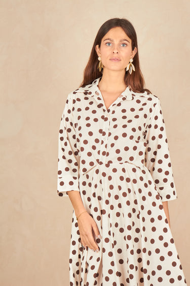 Robe Madere Ecru/Choco ECRU/CHOCO