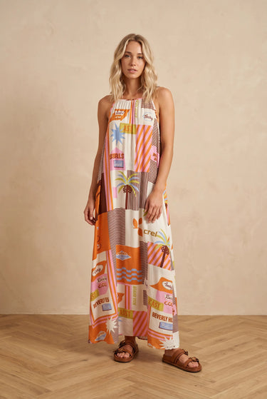 Robe Pauleta Ecru/Orange ECRU/ORANGE