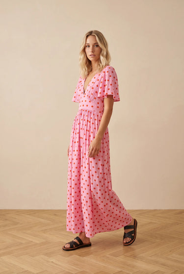 Robe Verda Rose Pois ROSE POIS