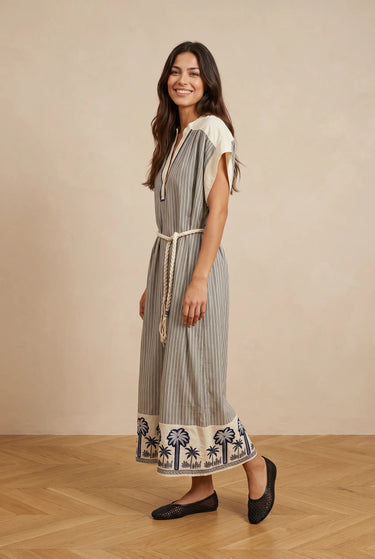Robe Zephyr Gris Raye GRIS RAYE