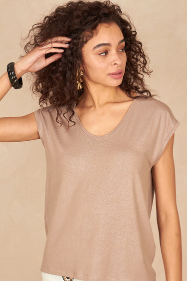 T Shirt Alice Taupe/Glitter TAUPE/GLITTER