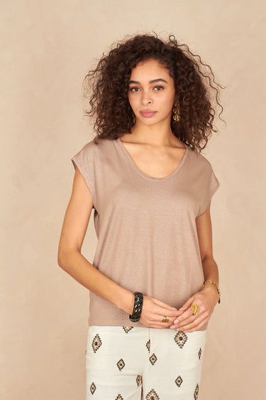 T Shirt Alice Taupe/Glitter TAUPE/GLITTER