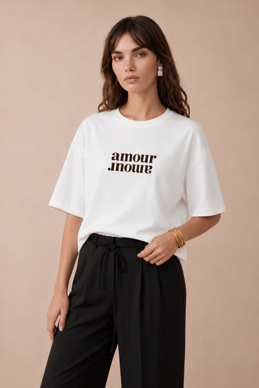 T Shirt Amour Ivoire IVOIRE