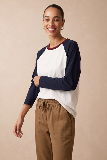 T Shirt Gaelle Ecru/Marine ECRU/MARINE