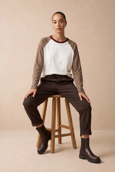 T Shirt Gaelle Ecru/Taupe ECRU/TAUPE
