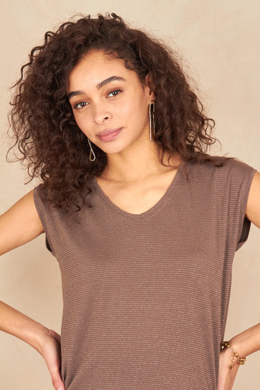 T Shirt Helene Choco/Lurex CHOCO/LUREX