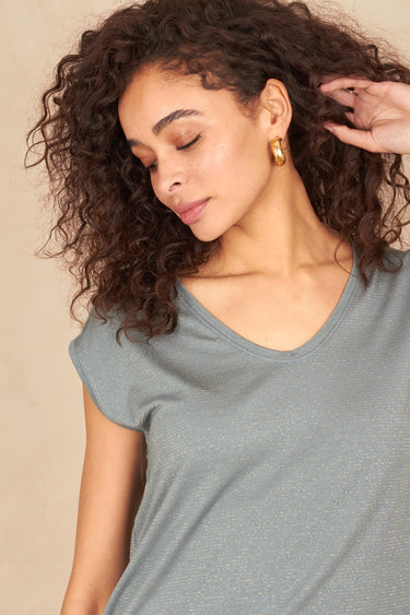T Shirt Helene Vert/Lurex VERT/LUREX