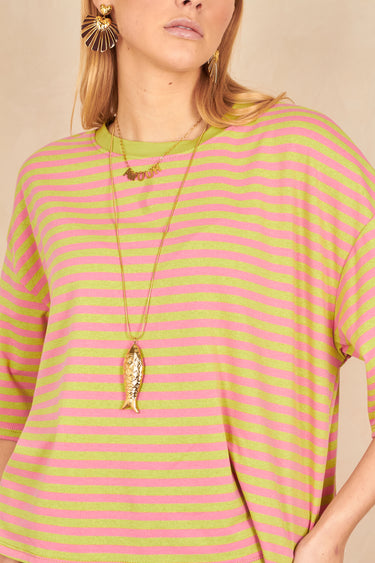 T Shirt Janette Raye Vert RAYE VERT