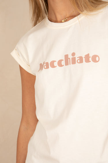 T Shirt Macchiato Ecru ECRU