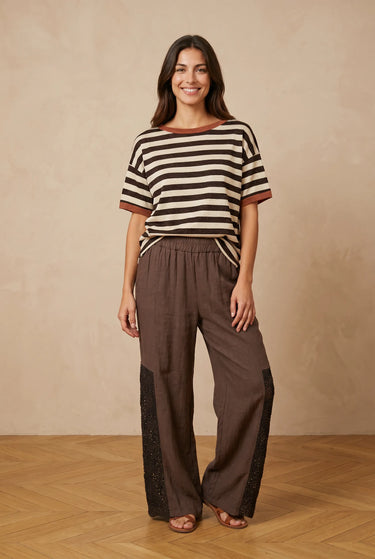 T Shirt Nice Choco/Beige CHOCO/BEIGE