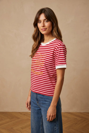 T Shirt Rafael Raye Rouge RAYE ROUGE