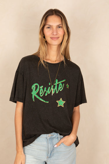 T Shirt Resiste Noir NOIR