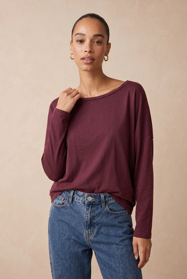 T Shirt Shelby Bordeaux BORDEAUX