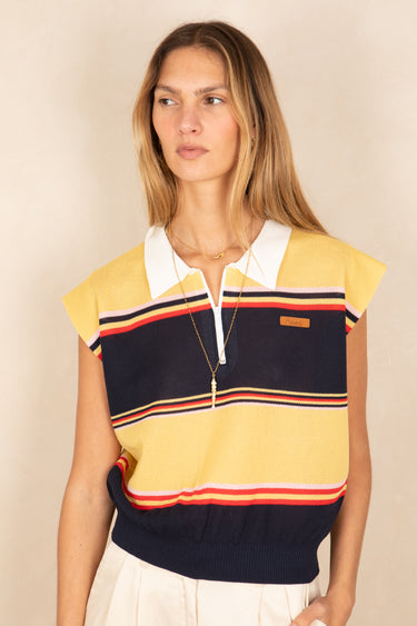 T Shirt Zoe Jaune/Marine JAUNE/MARINE