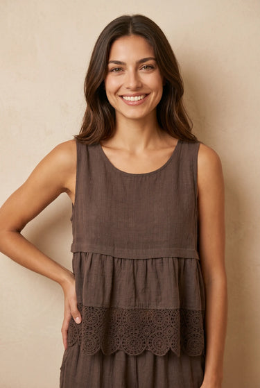 Top Camila Choco CHOCO