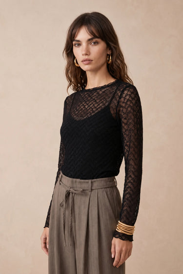 Top Noemie Noir NOIR