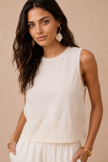 Top Quentin Beige BEIGE