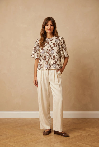 Top Renata Choco/Ecru CHOCO/ECRU