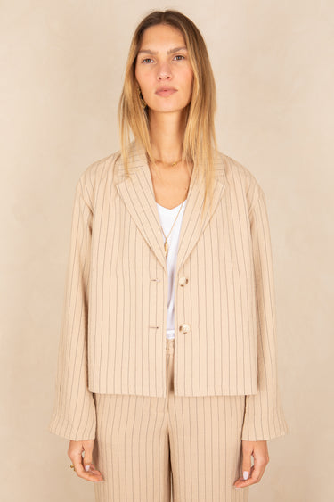 Veste Blandine Beige Raye BEIGE RAYE