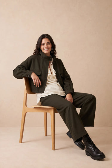 Veste Dona Kaki KAKI