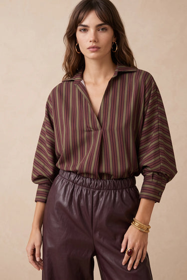 Blouse Chatou Raye Bordeaux RAYE BORDEAUX