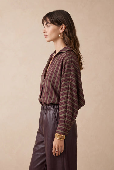 Blouse Chatou Raye Bordeaux RAYE BORDEAUX