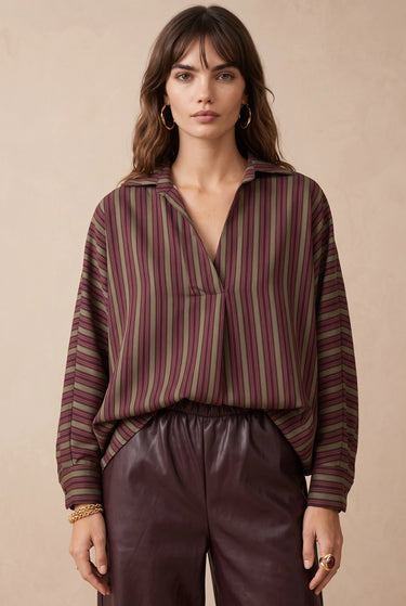 Blouse Chatou Raye Bordeaux RAYE BORDEAUX
