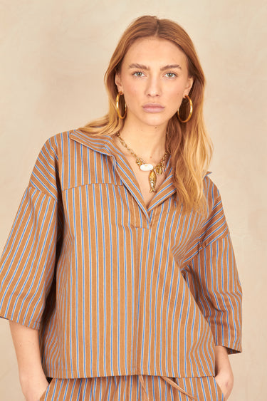 Blouse Elton Choco Raye CHOCO RAYE