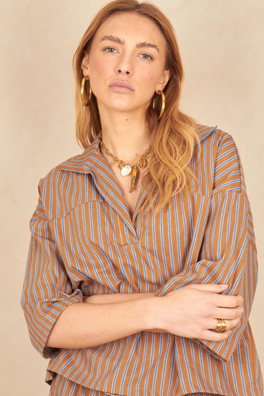 Blouse Elton Choco Raye CHOCO RAYE