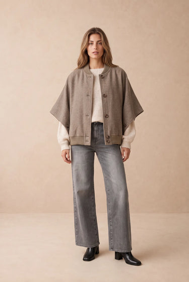 Cape Sabrina Taupe TAUPE