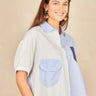 Chemise Albertine Ecru/Bleu ECRU/BLEU