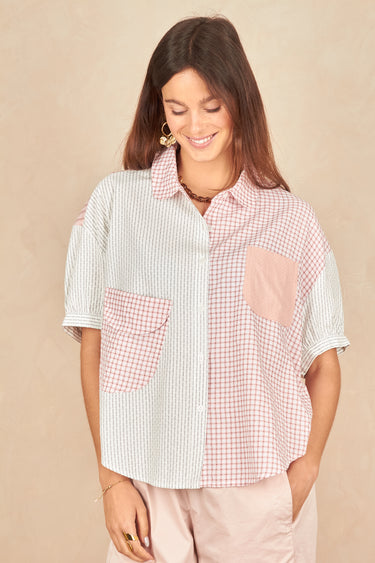 Chemise Albertine Ecru/Rose ECRU/ROSE