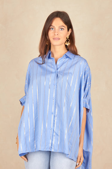 Chemise Blanche Bleu BLEU