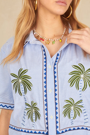 Chemise Boheme Bleu Raye BLEU RAYE