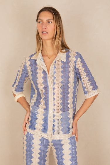 Chemise Bucarest Ecru/Bleu ECRU/BLEU