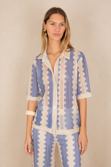 Chemise Bucarest Ecru/Bleu ECRU/BLEU