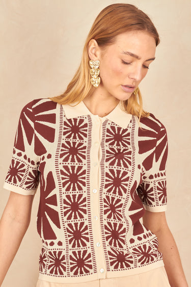 Chemise Celine Imp Choco IMP CHOCO