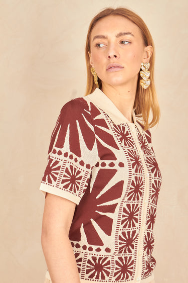 Chemise Celine Imp Choco IMP CHOCO