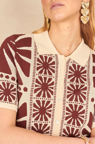 Chemise Celine Imp Choco IMP CHOCO