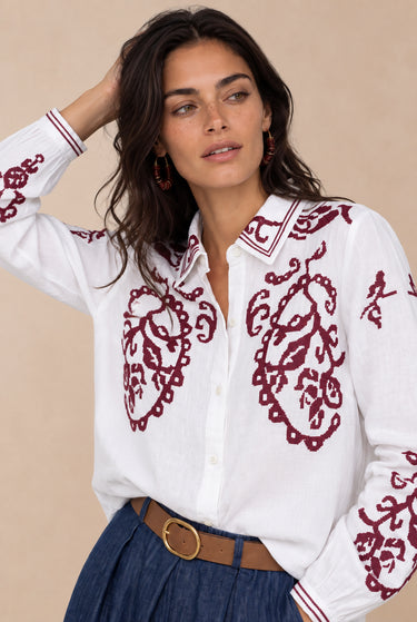 Chemise Clemence Ecru/B ECRU/B