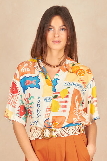 Chemise Edgar Ecru/Orange ECRU/ORANGE