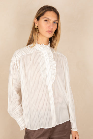 Chemise Elizabeth Ecru Raye ECRU RAYE
