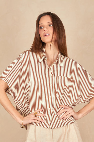 Chemise Ivana Taupe Raye TAUPE RAYE