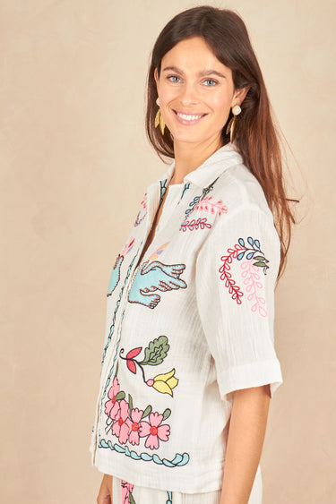 Chemise Kiara Ecru/Rose ECRU/ROSE