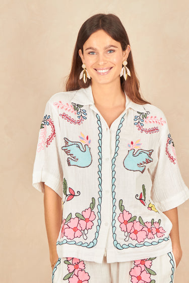 Chemise Kiara Ecru/Rose ECRU/ROSE