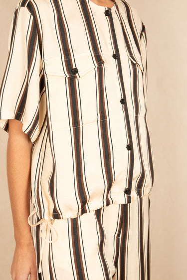 Chemise Leslie Ecru/Choco ECRU/CHOCO