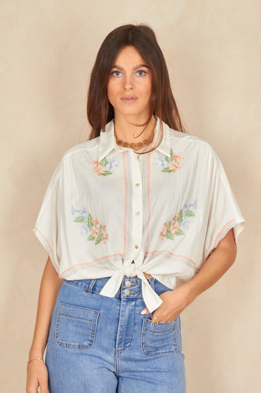 Chemise Malo Ecru/B ECRU/B