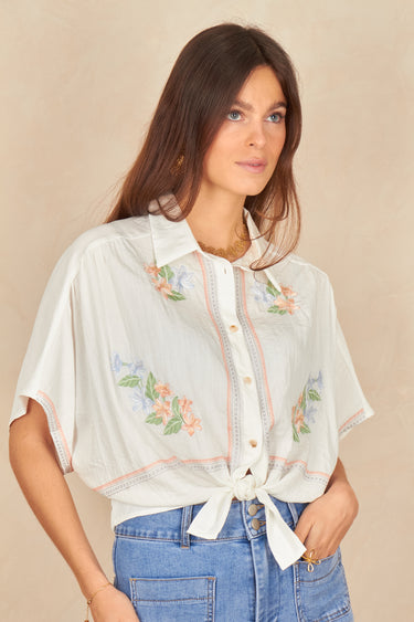 Chemise Malo Ecru/B ECRU/B