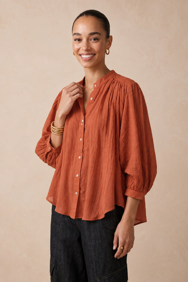 Chemise Marjorie Brique BRIQUE